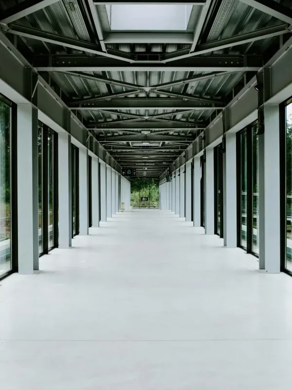 Empty hall way that require Office Cat A Fit Out